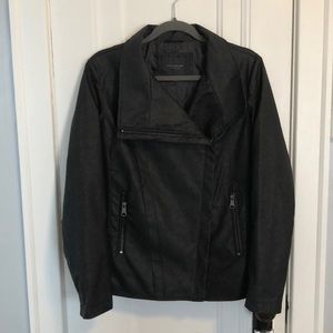 Black faux leather Andrew Marc Moro jacket